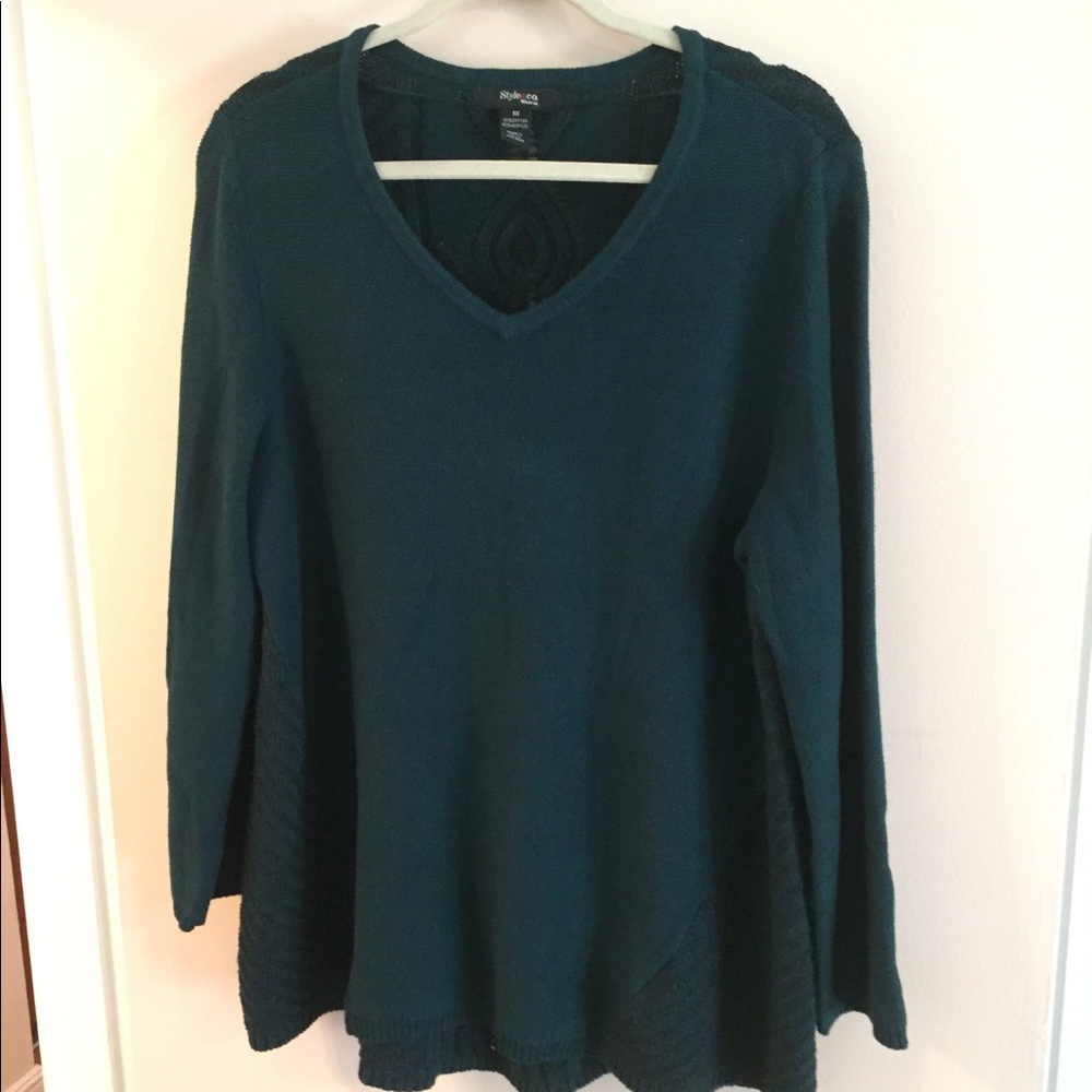 Style & Co Forest Green Sweater